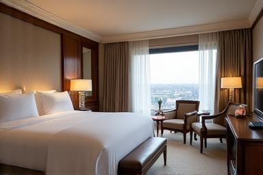 Luxurious hotel room interior